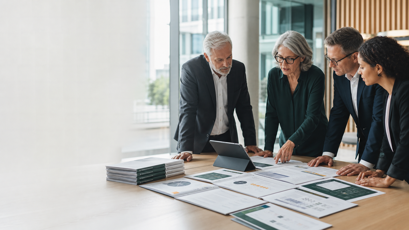 Architecture governance documents and dashboard in a public sector office